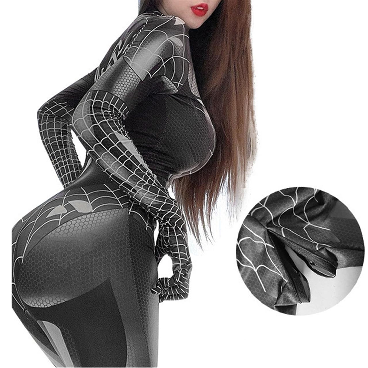 Amazon.co.jp: コスプレ セクシー スパイダーマン 全身タイツ